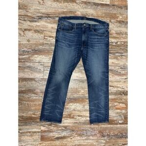 Mens Polo Ralph Lauren Varick Slim Straight Blue Jeans Size 40x32